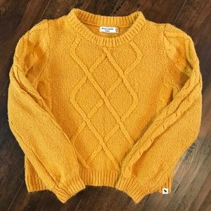 Abercrombie Kids 13/14 Mustard Sweater🌟